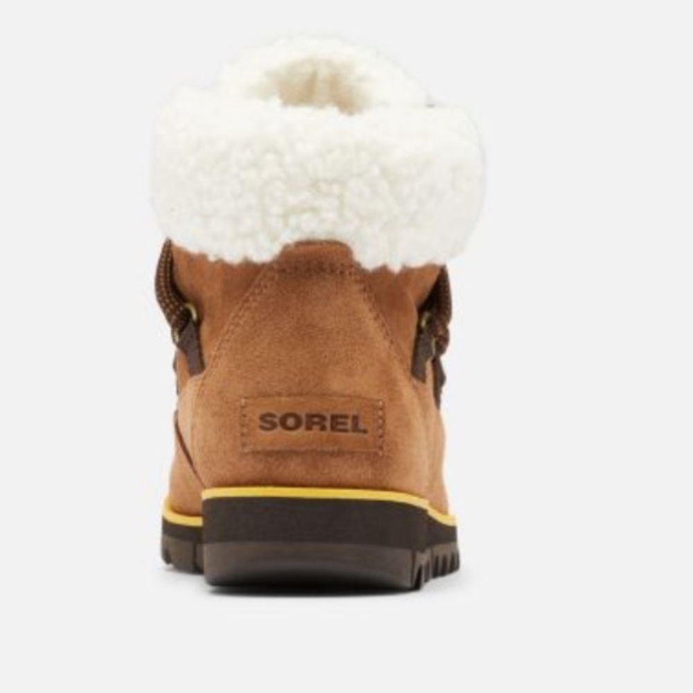NIB HARLOW™ LACE COZY BOOTS | Brown fur sherpa Size 7.5 - Picture 5 of 8